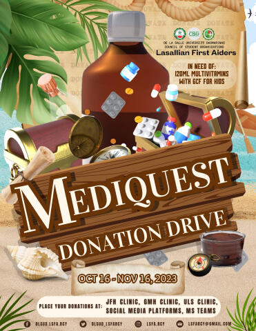Creator: Bea Cabiles ; Made for the onsite decoration of Mediquest (flyers)